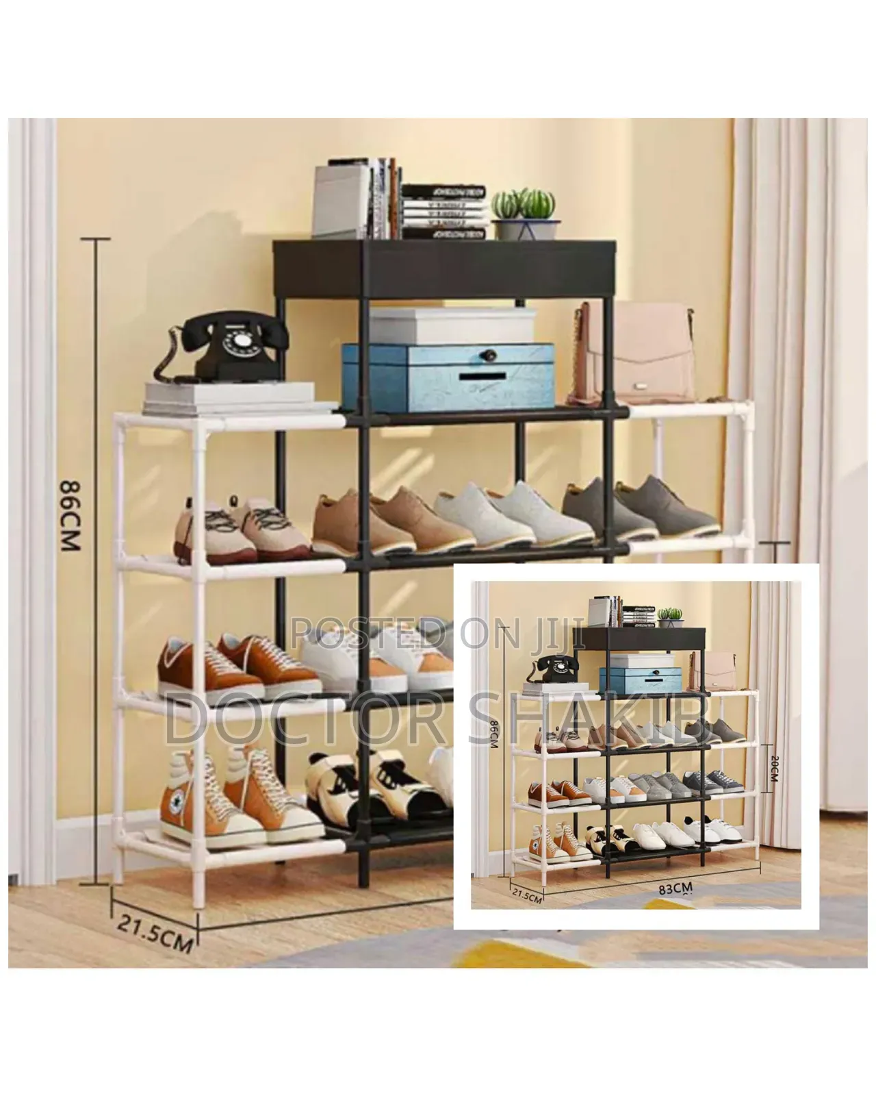 3 Layers Shoe and Document Rack