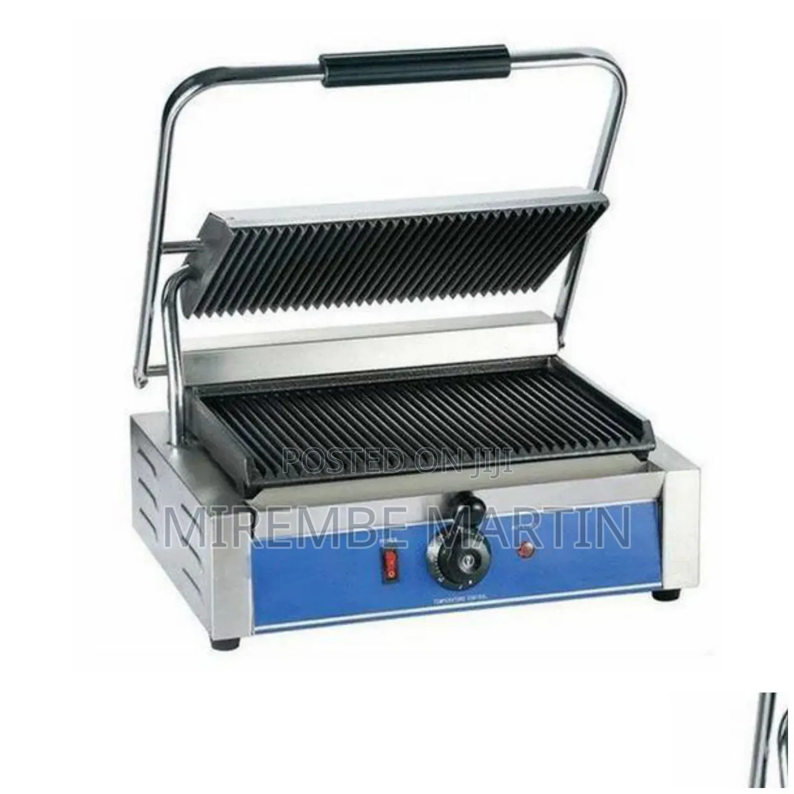 Single Stainless Steel Commercial Sandwich Maker.