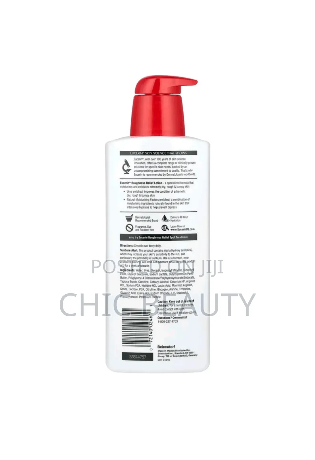 Eucerin Roughness Relief Lotion, Fragrance Free 500ml
