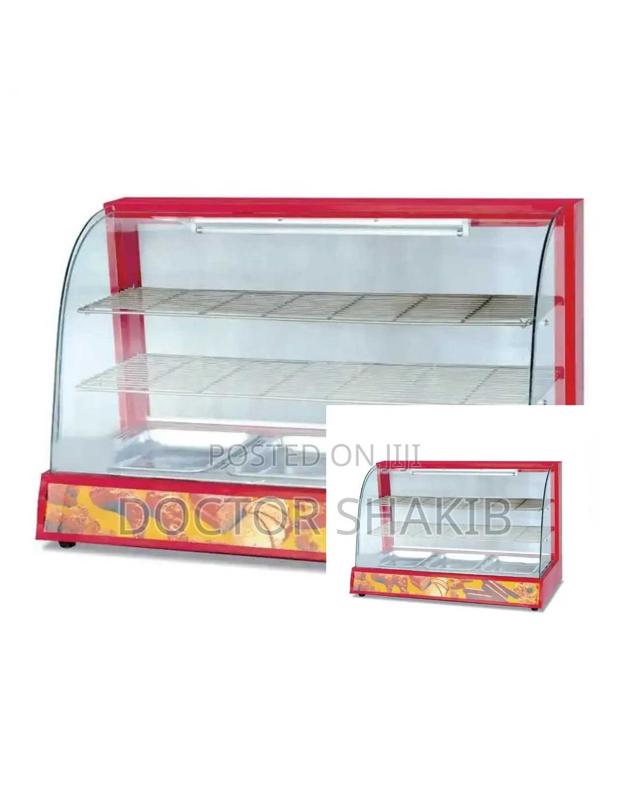 Curved Snacks Food Display Warmer-New