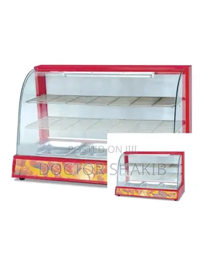 Curved Snacks Food Display Warmer-New