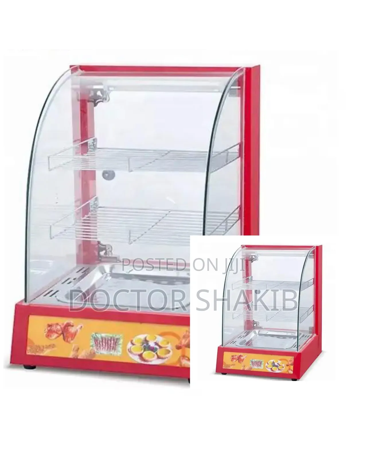 Portable Durable Curve Food Display Warmer