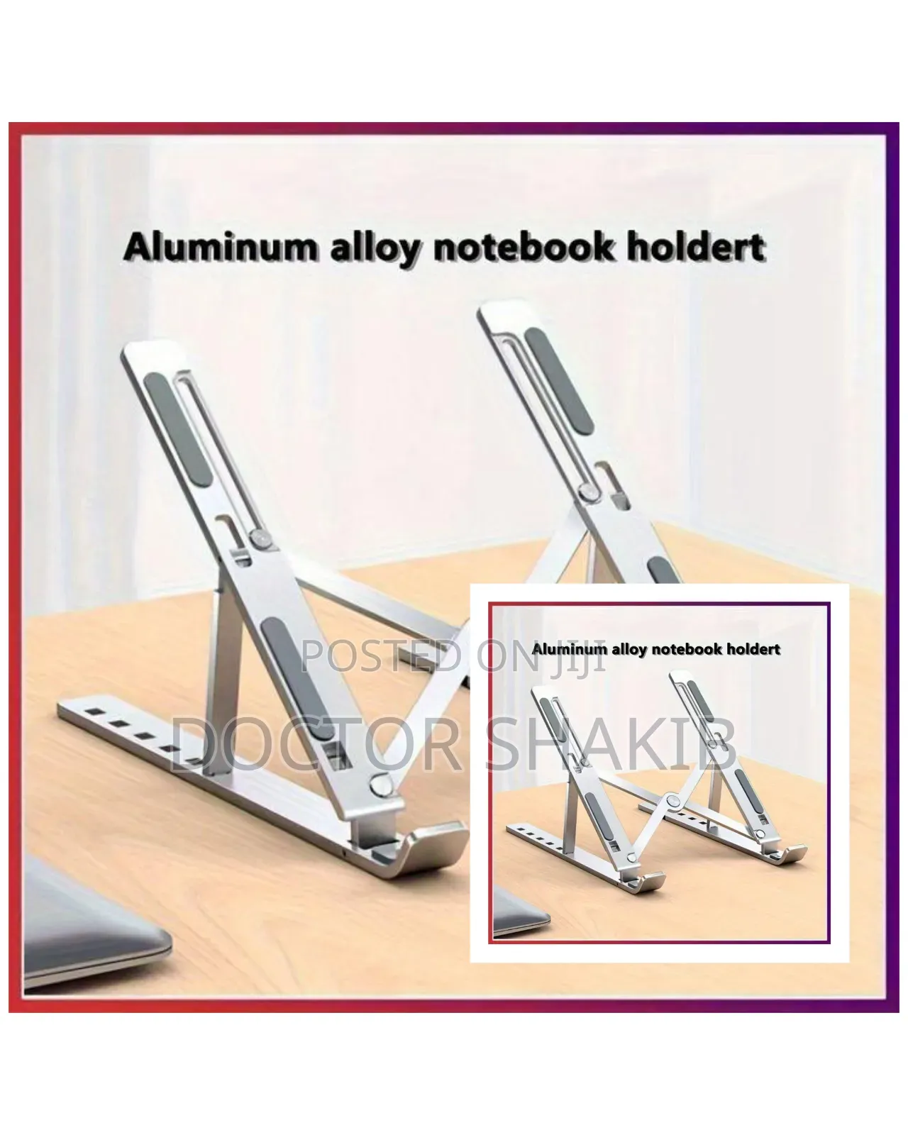 Aluminum Alloy Foldable Mac/Notebook Holder