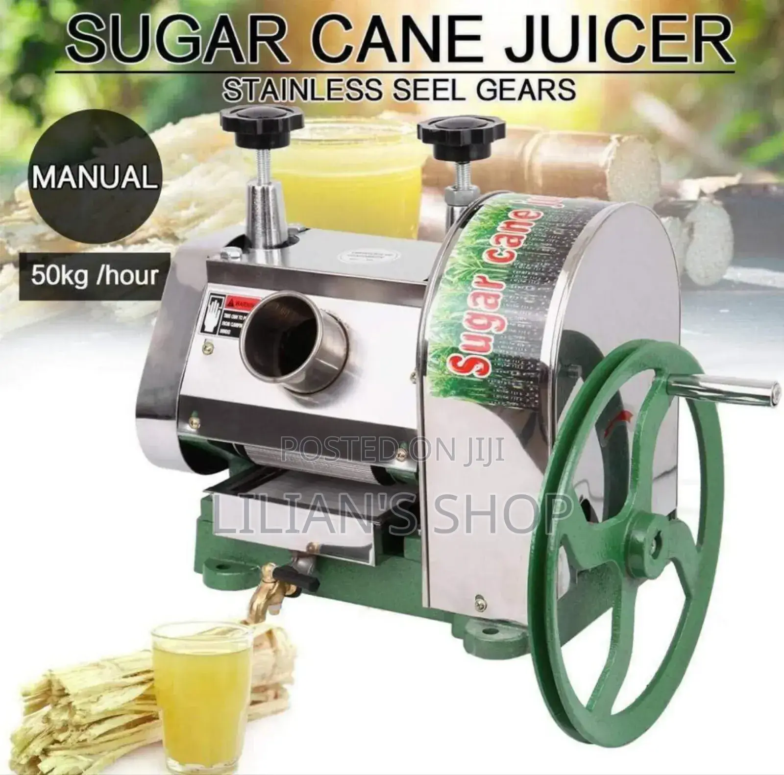 Stainless Steel Commercial Sugar Cane Juices -Manual