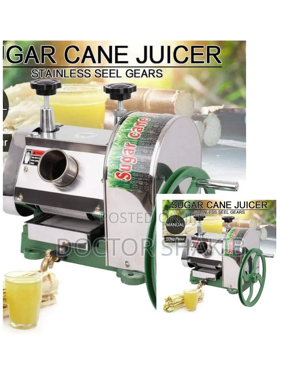 New Manual Commercial Sugarcane Juice Machine