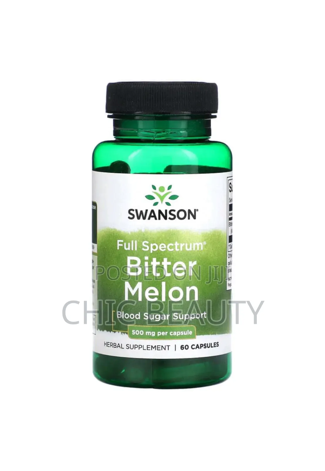Swanson Full Spectrum Bitter Melon, 500mg, 60 Capsules