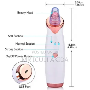Vacuum Facial Pore Black Head/Pimple Remover With 5heads