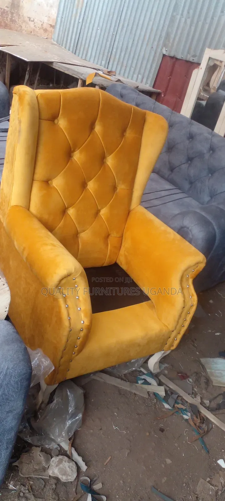 Single Seater Chesterfield Sofa Seat on Order