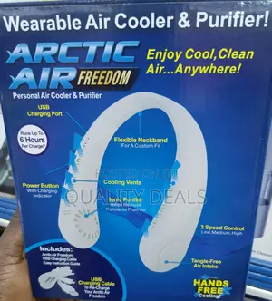 Portable Rechargeable Wearable Cooling Neck Fan