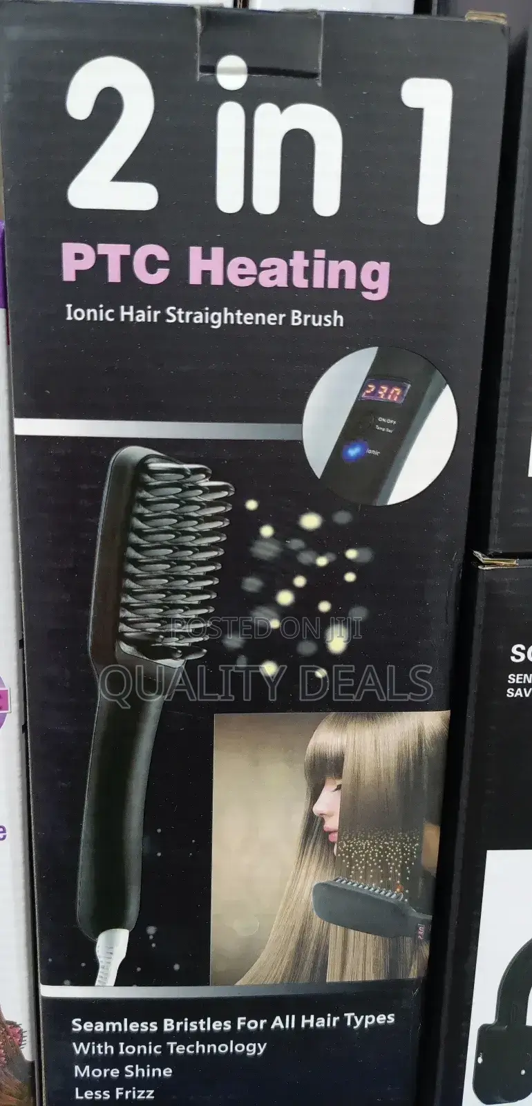 2in1 PTC Iconic Heating Straightener Brush