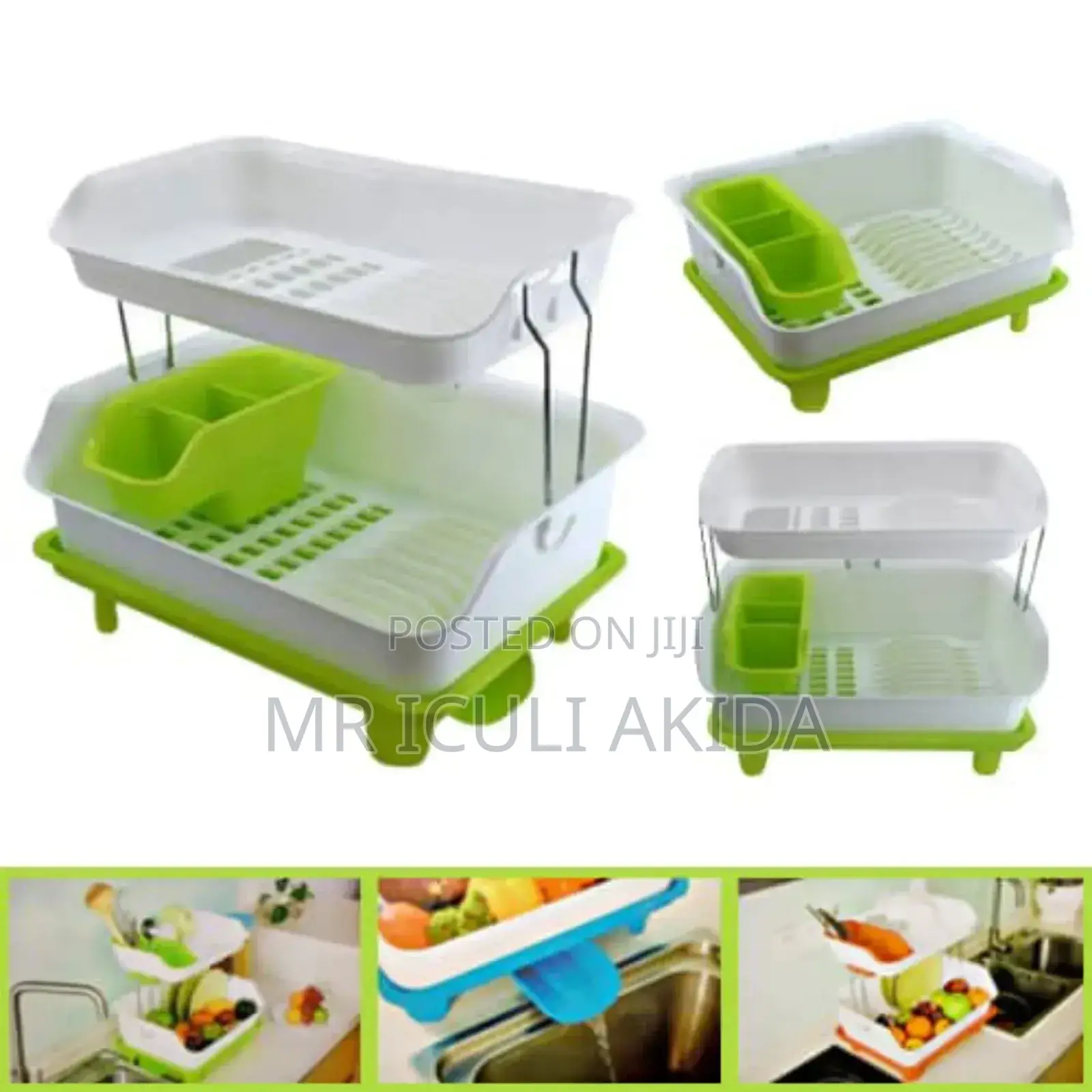 2tier Plastic Dish Draining Rack