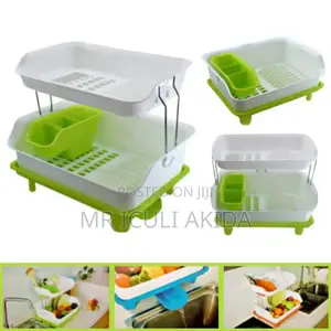 2tier Plastic Dish Draining Rack