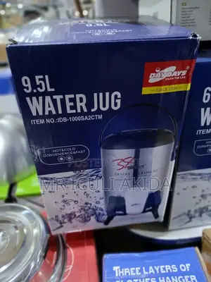 9.5L Hot/Cold Travel Water Jug Flask WTH Stainles Steel Wall