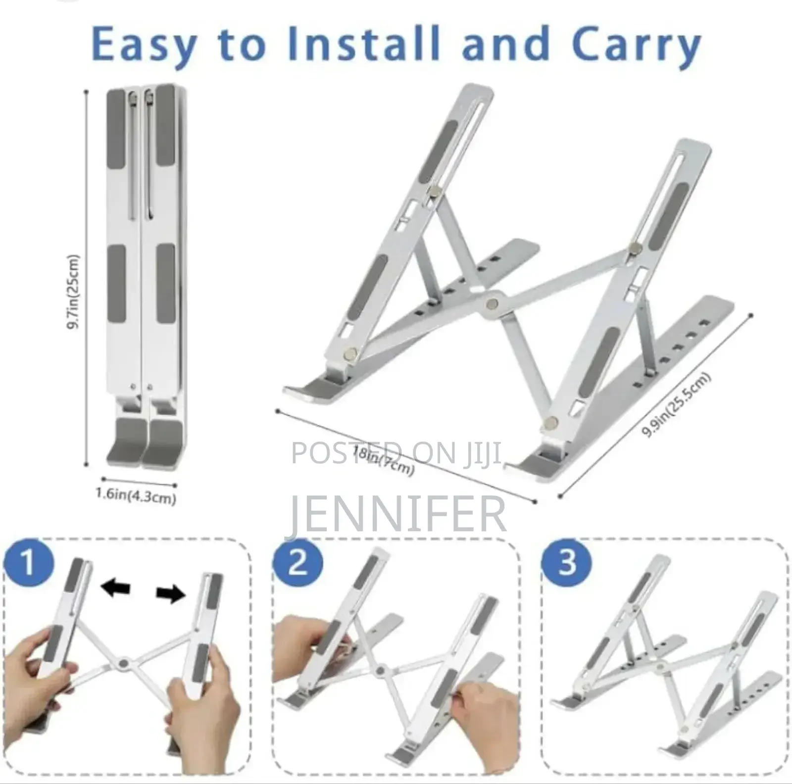 Foldable Aluminium Alloy Mac/ Notebook Holder