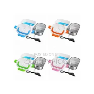 Portable Electric Lunch Box Car Food Warmer- Color May Vary.