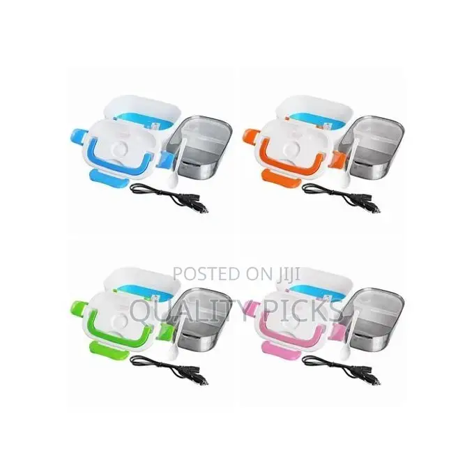 Portable Electric Lunch Box Car Food Warmer- Color May Vary.