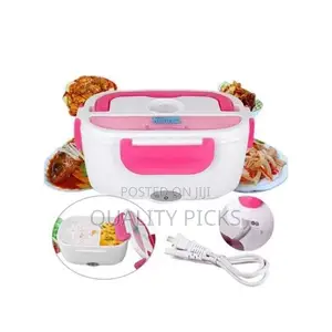 Portable Electric Lunch Box Car Food Warmer- Color May Vary.
