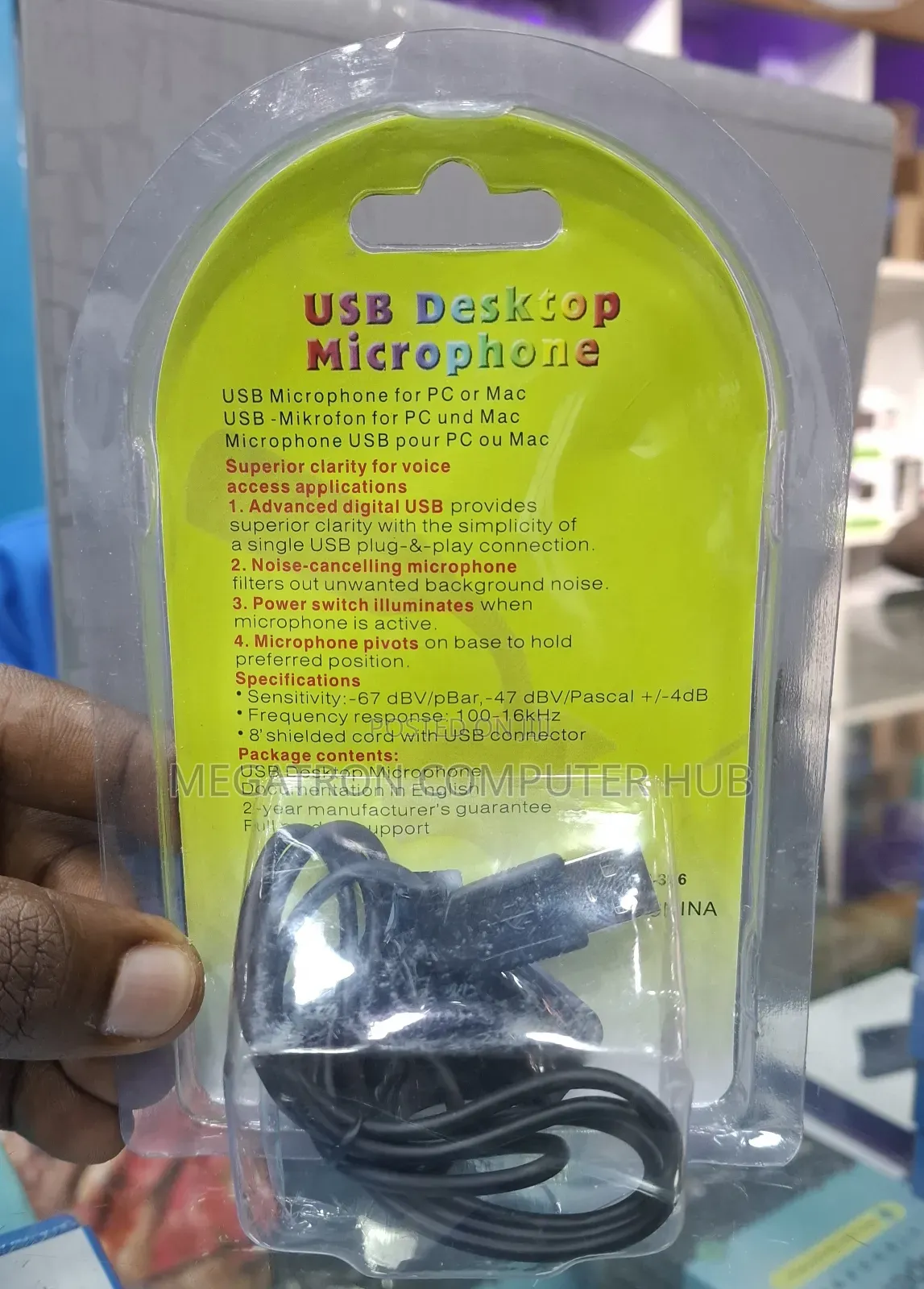 USB Desktop Microphone M306 for PC Mac and Play Station