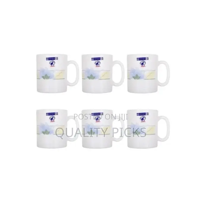 Luminarc 6 Pieces of Luminarc Tea Coffee Mugs Cups-Blue.