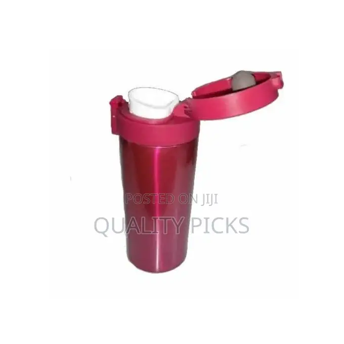 Stainless Steel Thermos Travel Mug Cup, 380 Ml - Pink