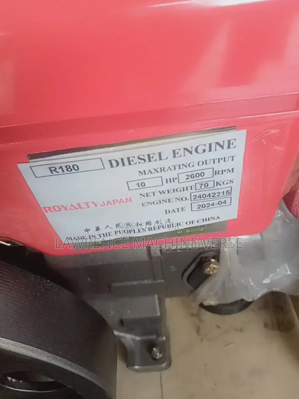 Diesel Engine Water Cooled 10HP