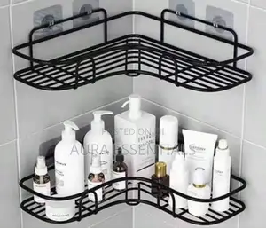 2pcs No Drill Corner Shelf Organizer