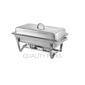 9.5litre Stainless Steel Triple Serving Dish Food Warme