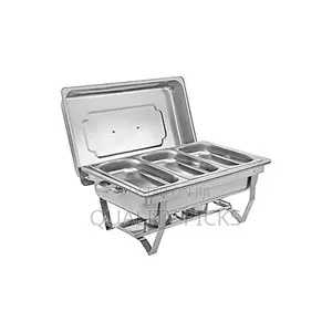 9.5litre Stainless Steel Triple Serving Dish Food Warme