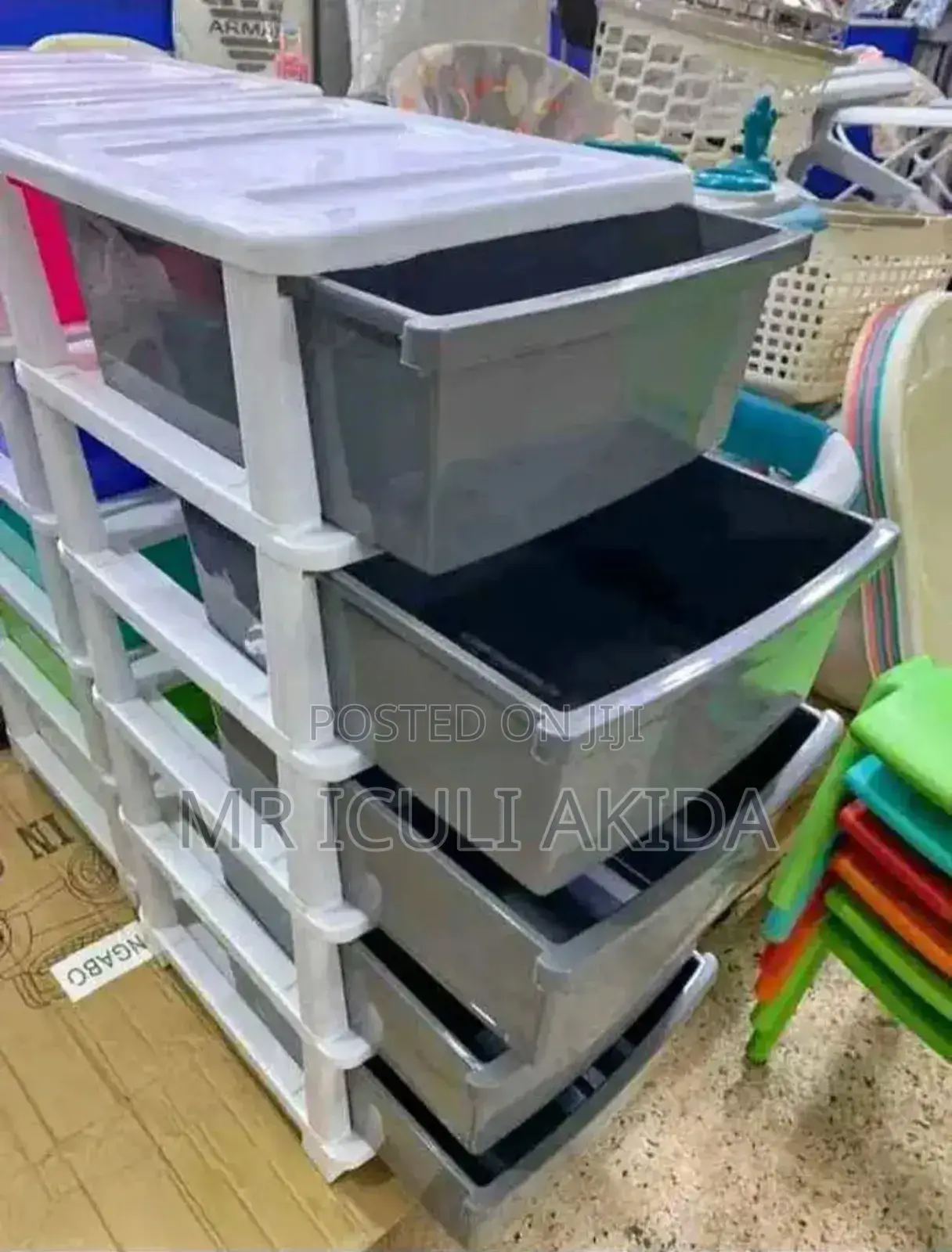 5tier Plastic Kitchen,Office,Baby Storage Organiser Shelf