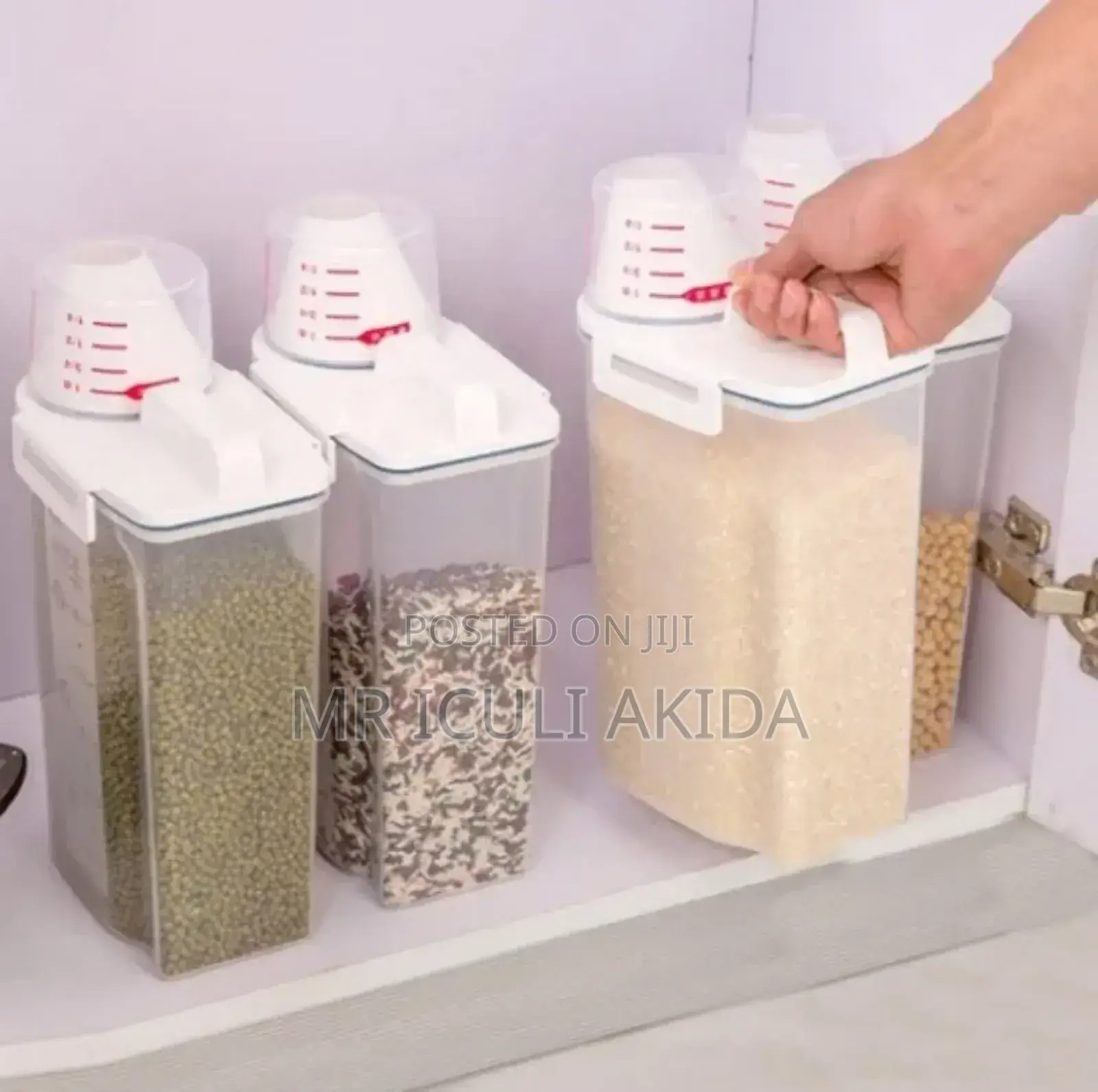 2kgs Plastic Cereal,Grains,Rice Box Dispenser Container
