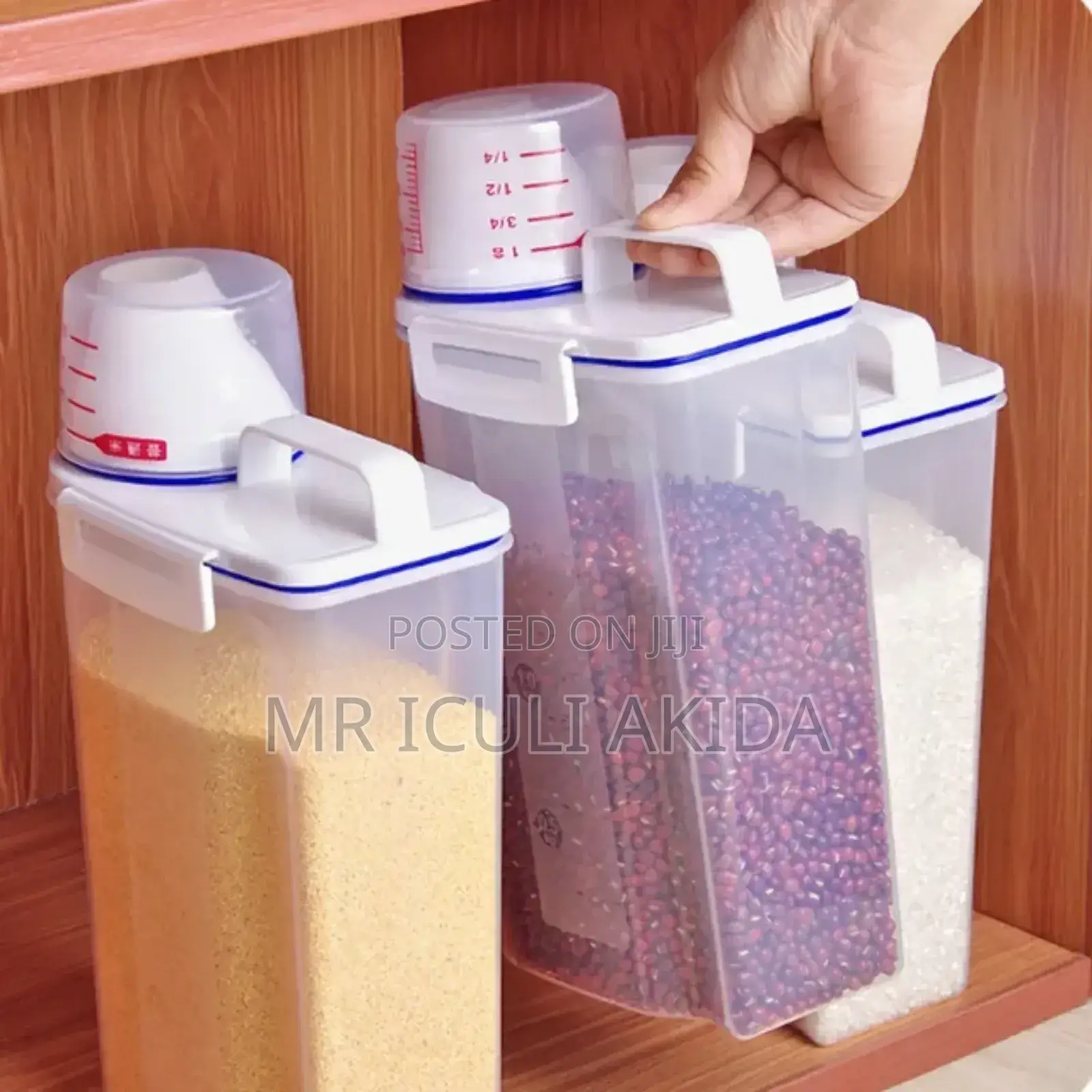 2kgs Plastic Cereal,Grains,Rice Box Dispenser Container
