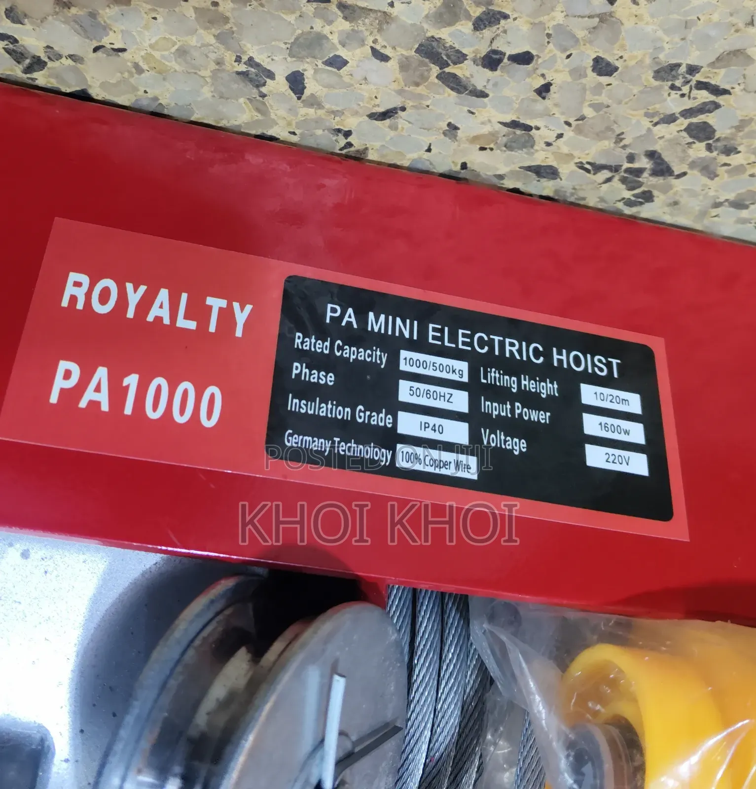 Electric Hoist 1000kg