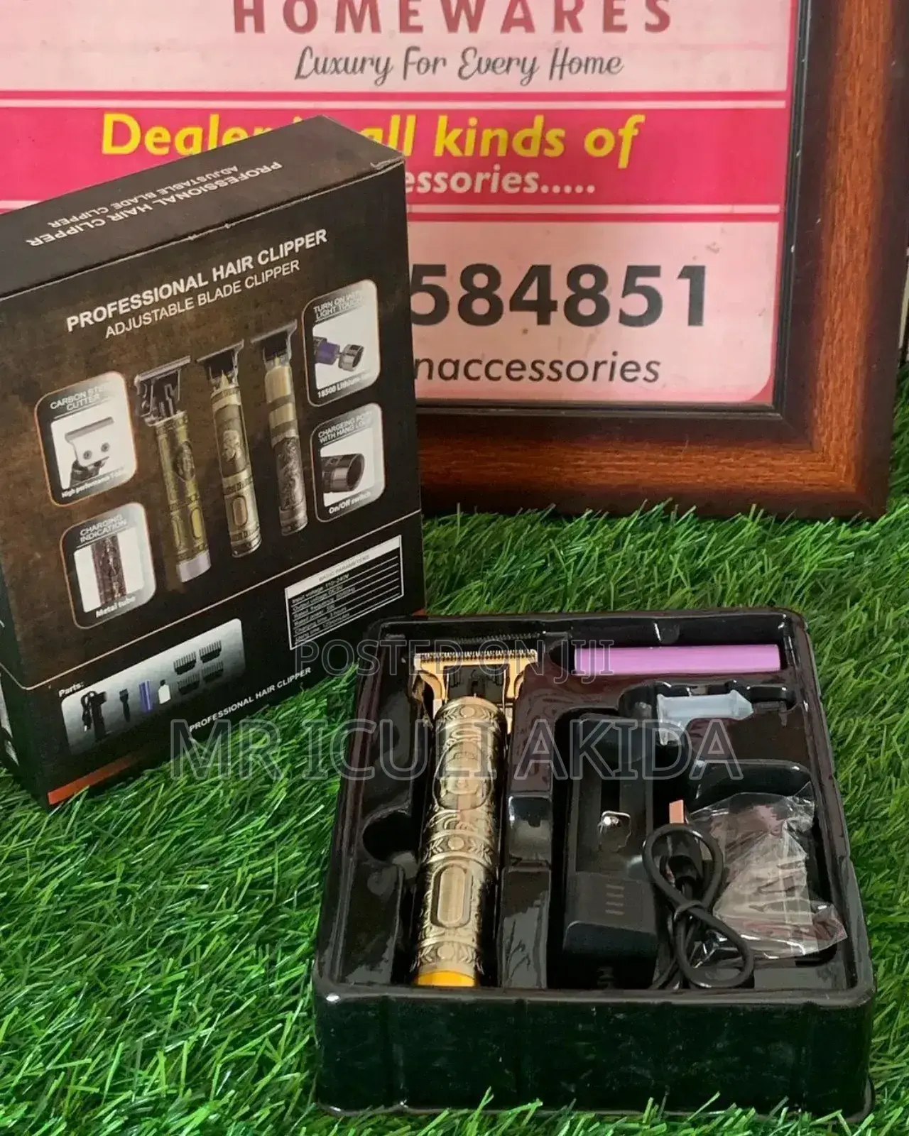 Vintage Rechargeable Gold Hair/Beard Clippers and Trimmers