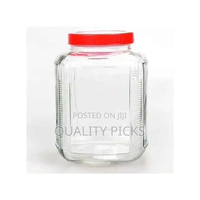 Bon Appetit 2.6 Squre L Glass Cereal Cookies Storage Jar