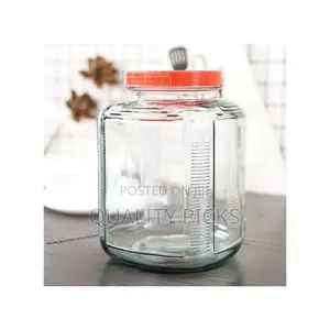 Bon Appetit 2.6 Squre L Glass Cereal Cookies Storage Jar