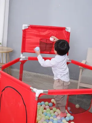 Children's Play Fenced Pen With Balls