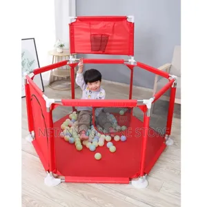 Children's Play Fenced Pen With Balls