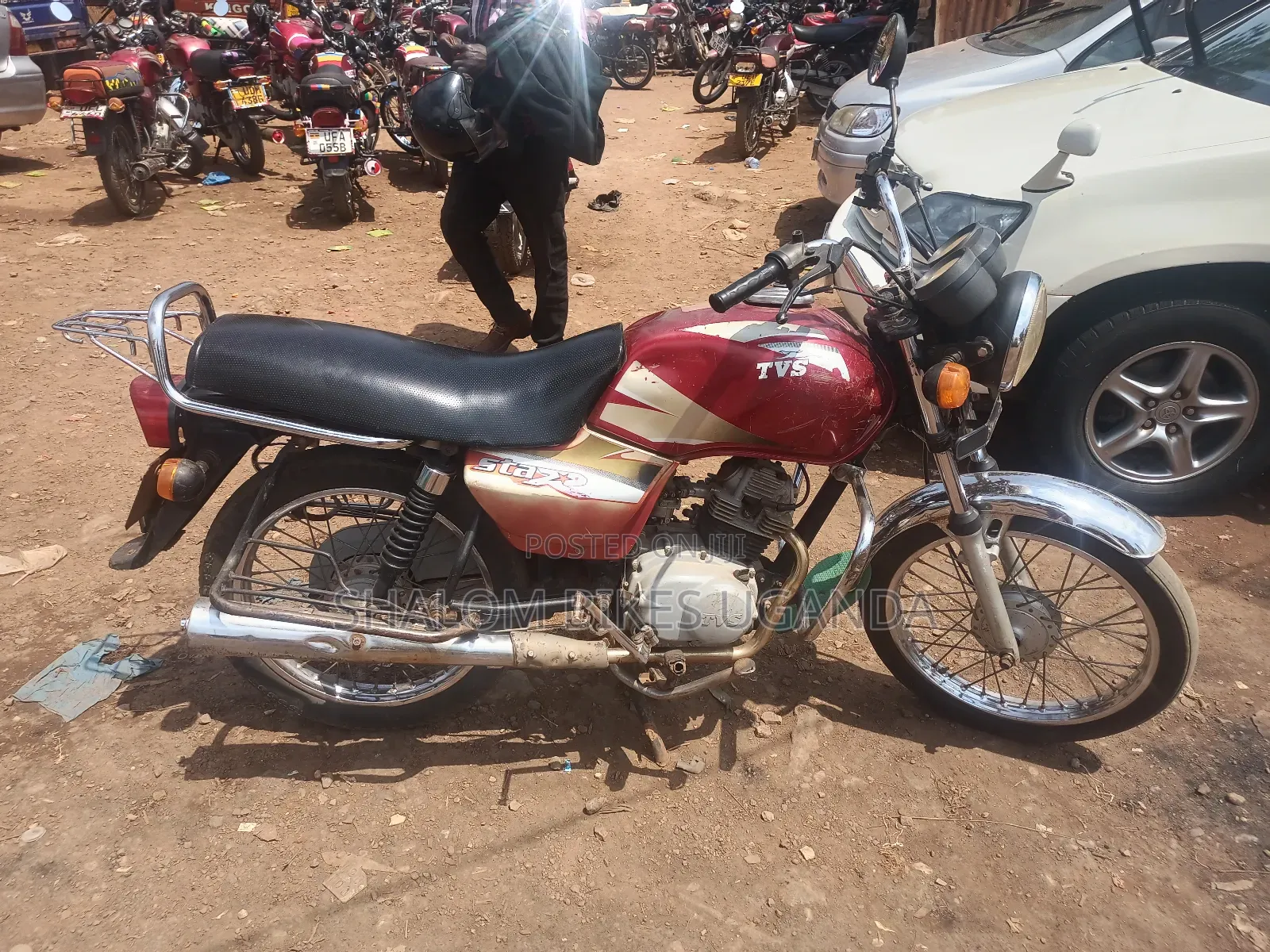 TVS XL 100 2015 Red
