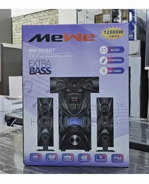 Photo - Mewe Bluetooth Multimedia Strong Bass Subwoofer - Black