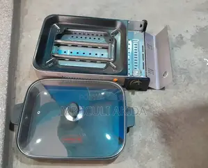 2in1 Outdoor Camping Stove and Gas Grill WTH Steaming Lid