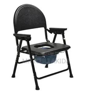 Heavyduty Folding Commode Adults Medical Armrest Potty Chair