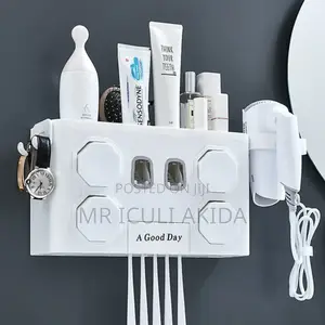 Classy Wall Bathroom Toothbrush Holder Pate Dispenser