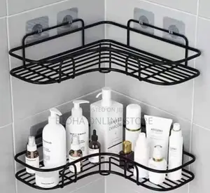 2pcs No Drill Corner Shelf Organizer