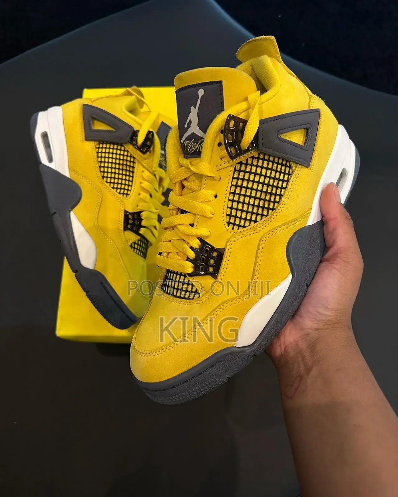 Jordan 4 Yellow Lightning.