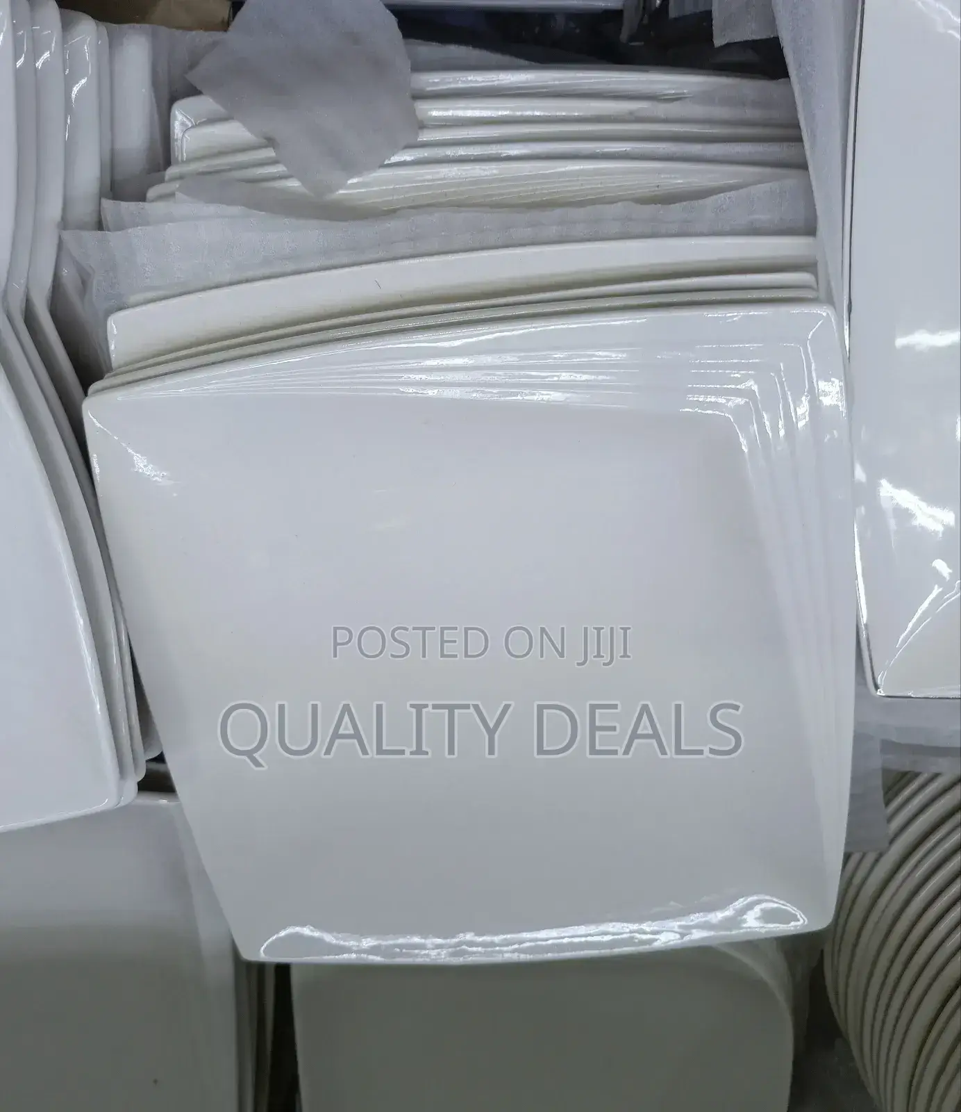 12 Piece Square Ceramic Serving Plates