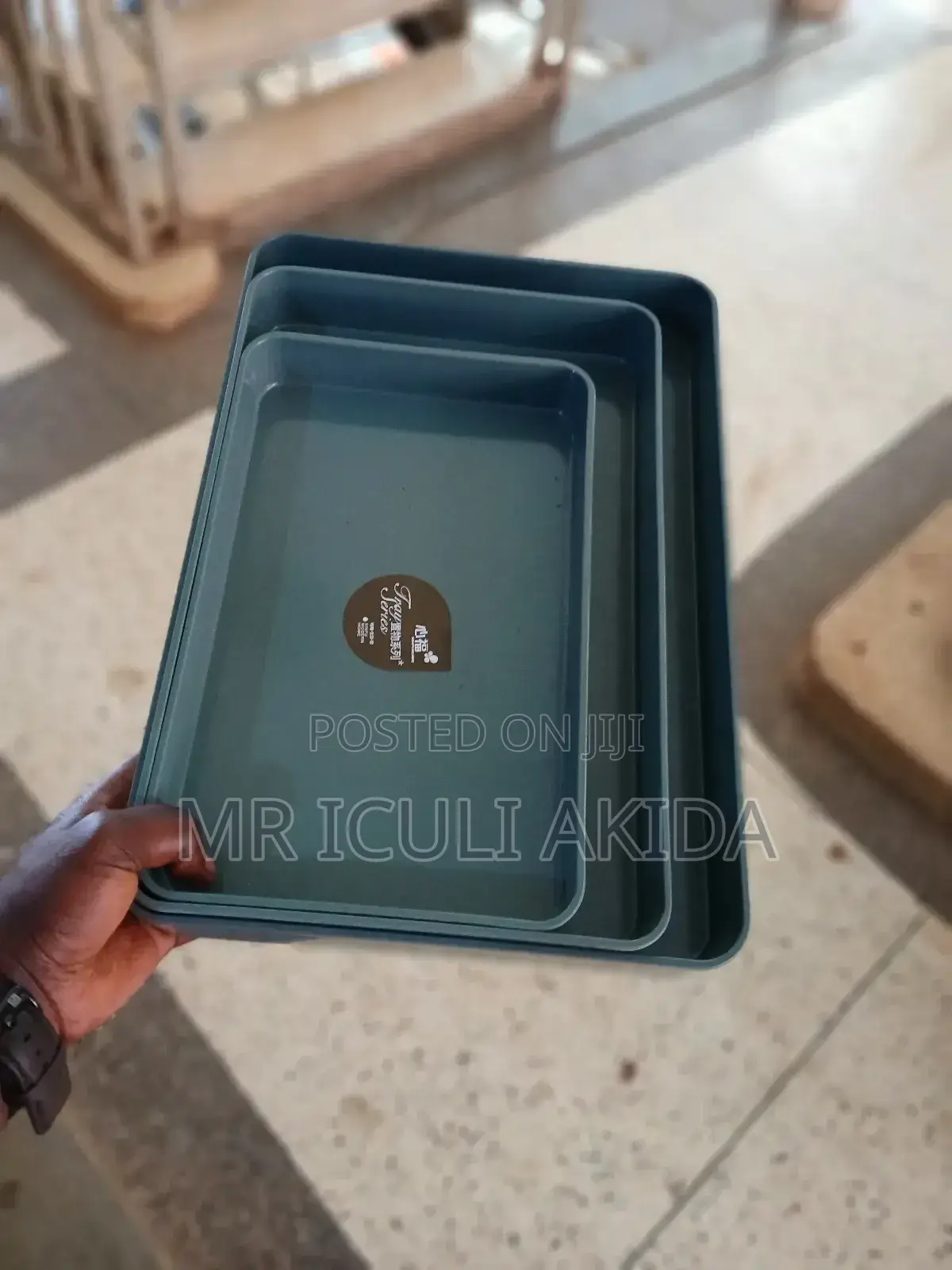 3pcs Melamine Heavy Serving Trays