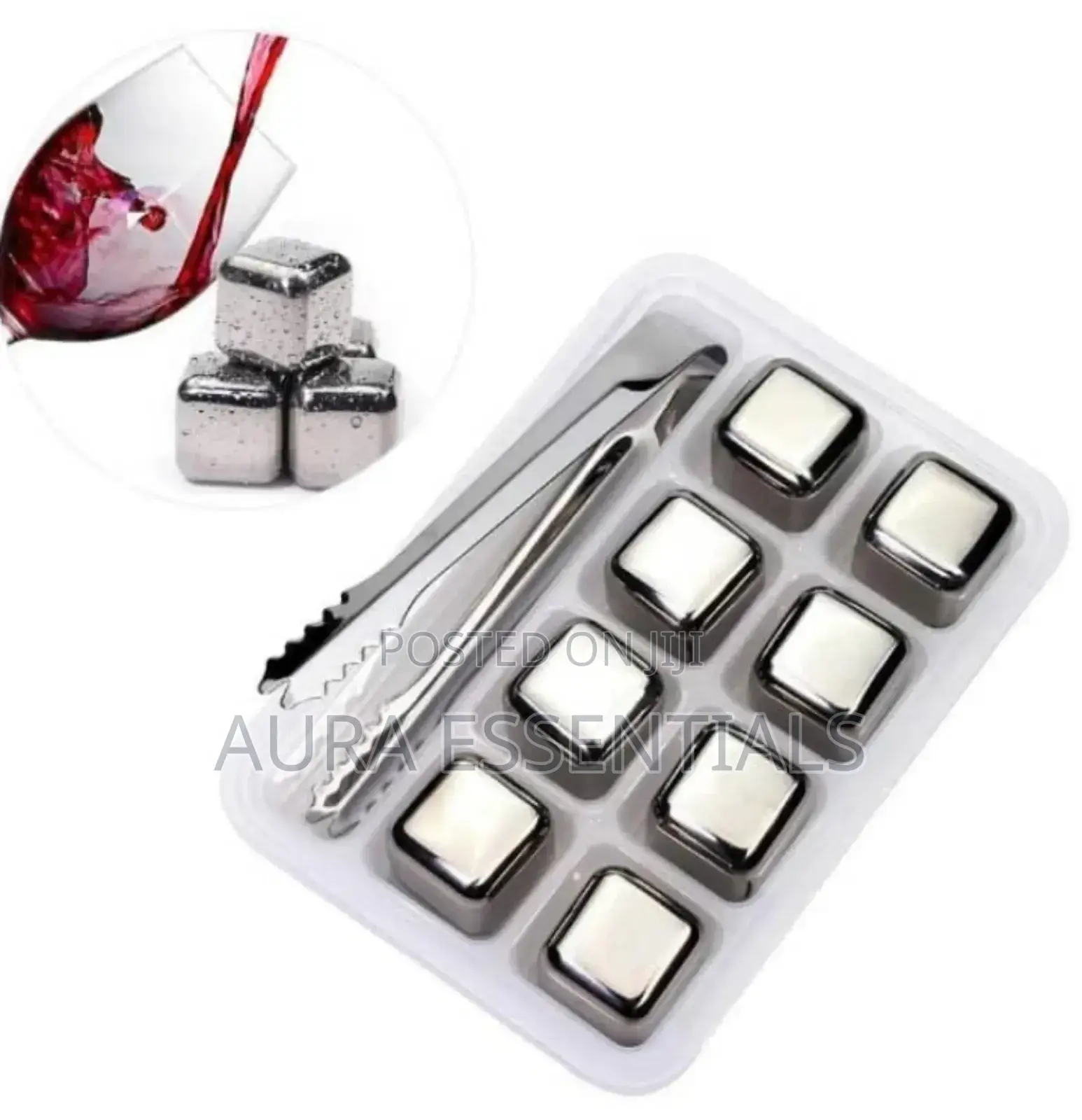 6pcs Metal Resusable Quick Freeze Ice Cubes