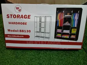 Elegant 3column Modern Wood Frame Wardrobe