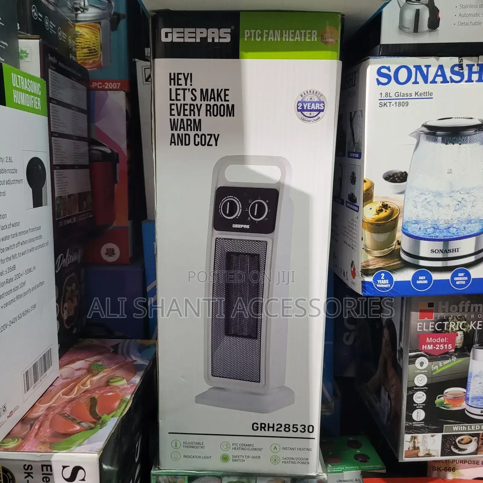 Electric Fan Heater Geepas PTC