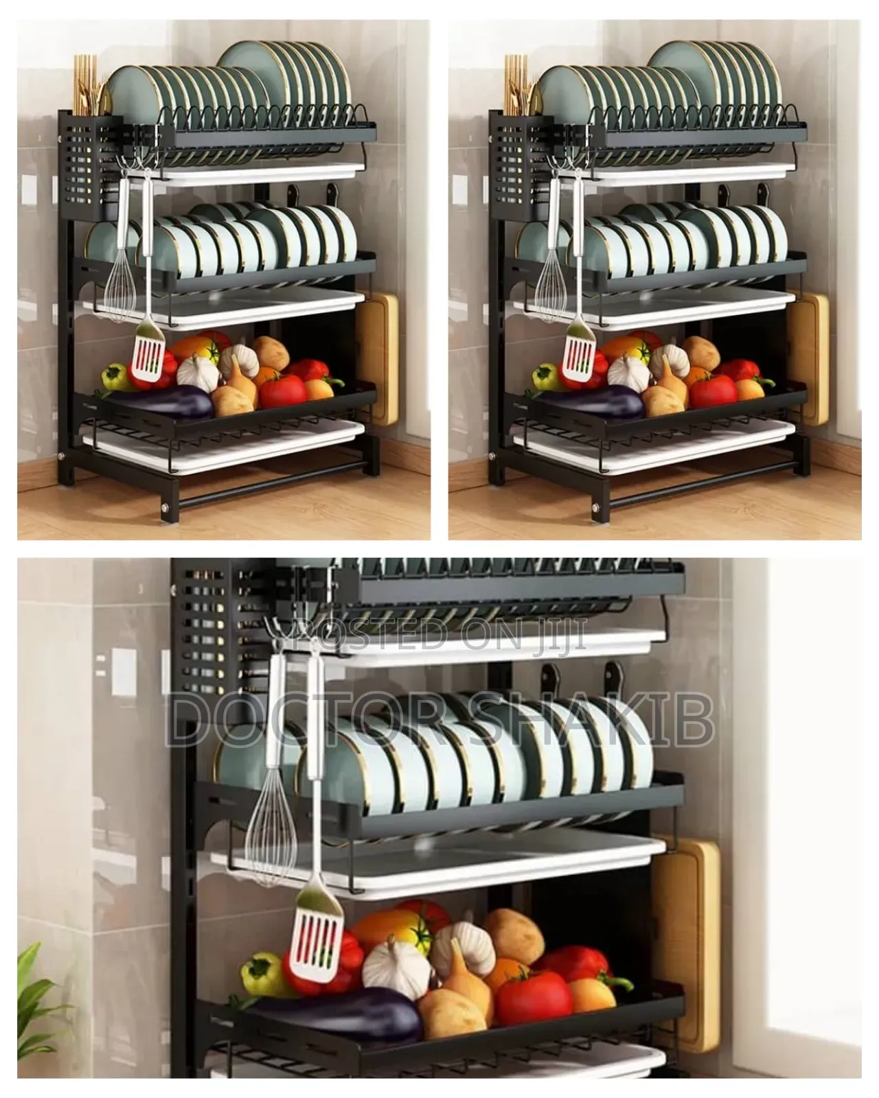 Stainless Steel Kitchen Dish Drying Rack-New